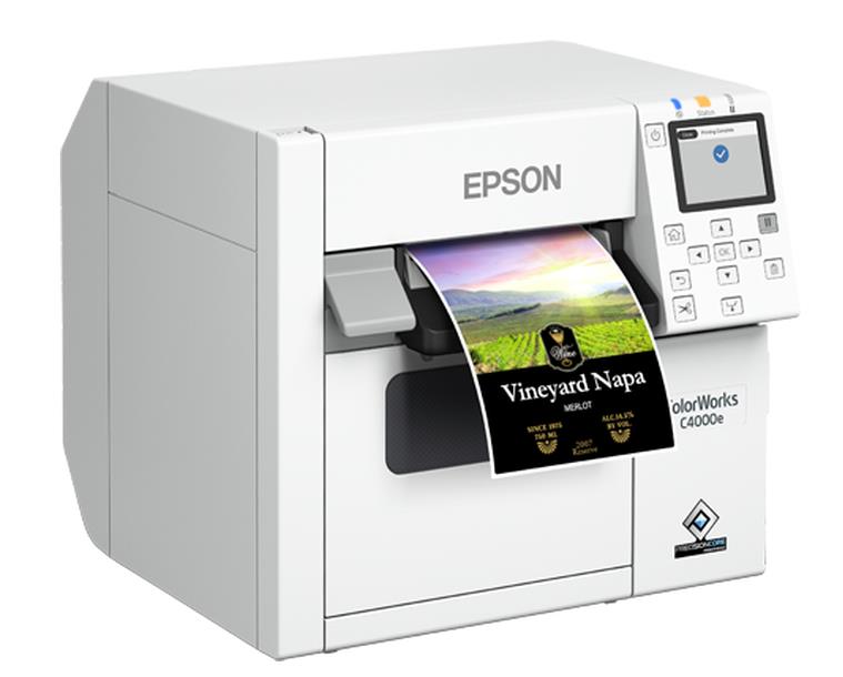 Impressora de etiquetas EPSON C4000 a cores